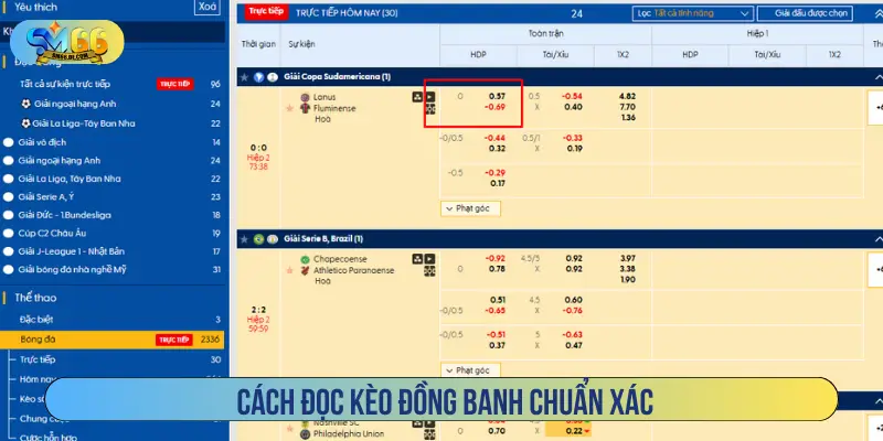 Cách đọc kèo đồng banh chuẩn xác