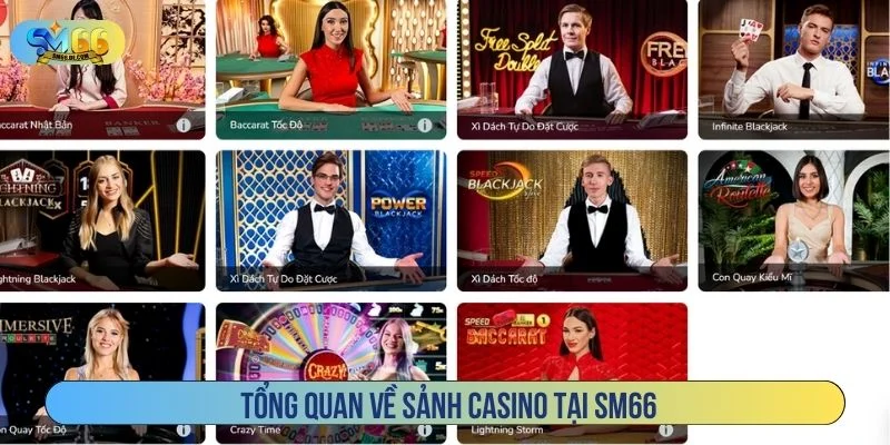 Casino SM66 tái hiện không khí của sòng bài thực tế